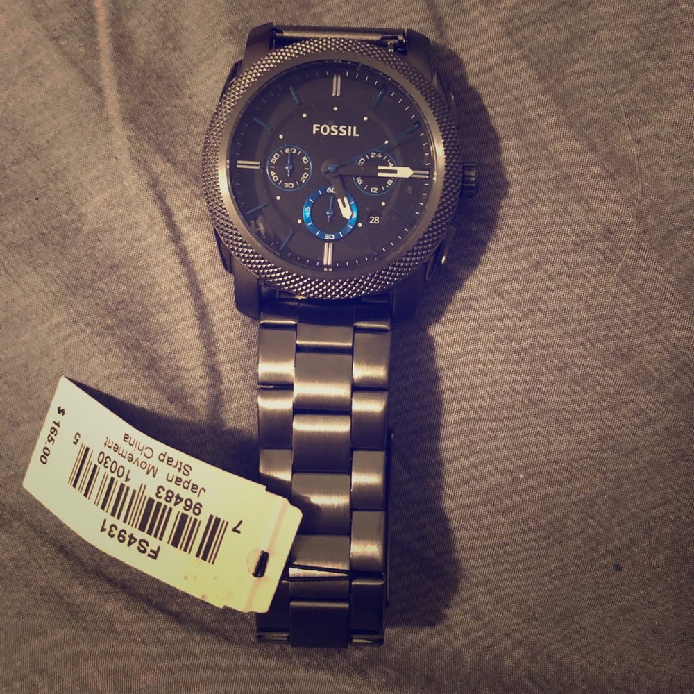 Men's Fossil chronograph stainless steel watch